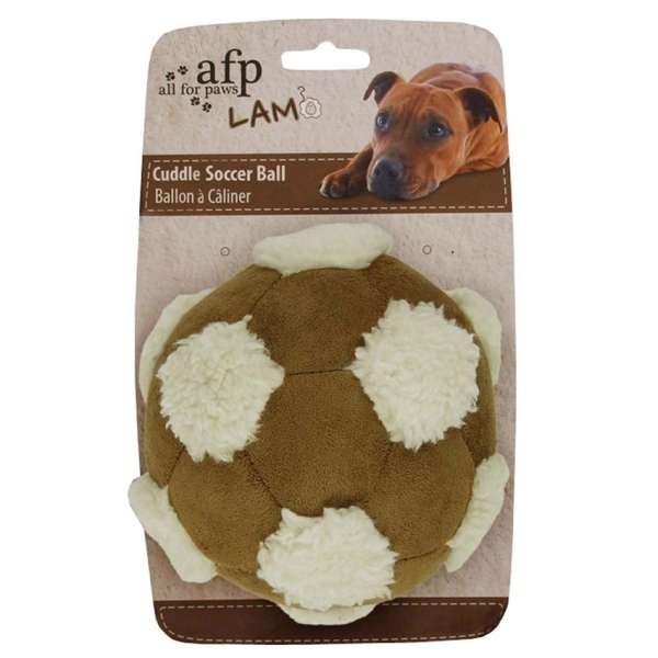 All for Paws Soccerball mit Lammfell - Medium – Bild 3