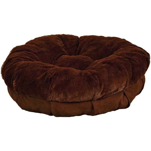 All for Paws Kuschelbett für Hunde & Katzen - braun - Large 74 x 74 x 13 cm – Bild 2