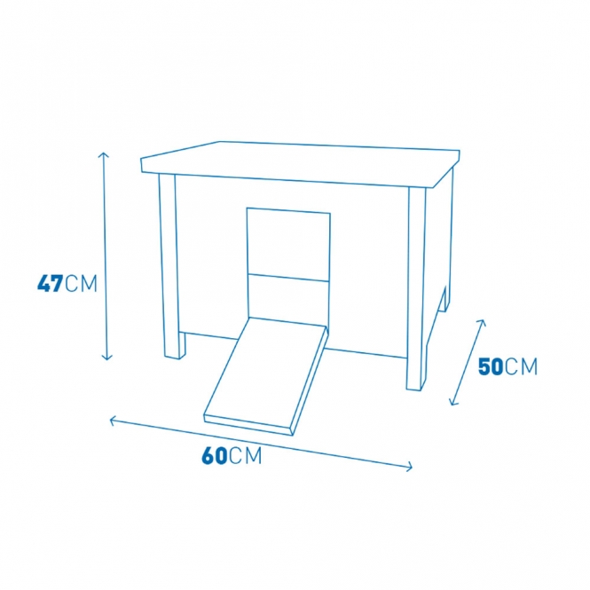 Kleintierhaus Howie, 60x50x47 cm – Bild 2