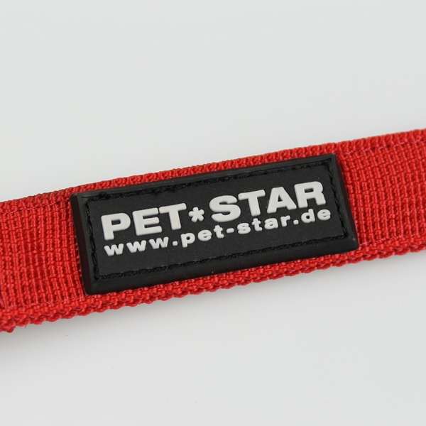 Pet-Star Leine (passend zum Pet-Star Softgeschirr / Netzgeschirr) - Rot – Bild 3