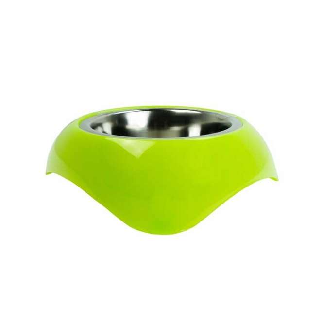 Pawise Edelstahlnapf mit Kunststoffhalter - 750 ml / Grün – Bild 2