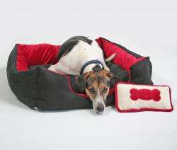 Pet-Star Bett/Kissen OHIO, 72 cm - Rot – Bild 3