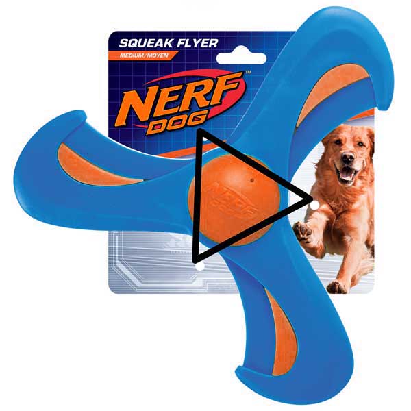 NERF DOG Tri-Flyer - 22,8 cm – Bild 3